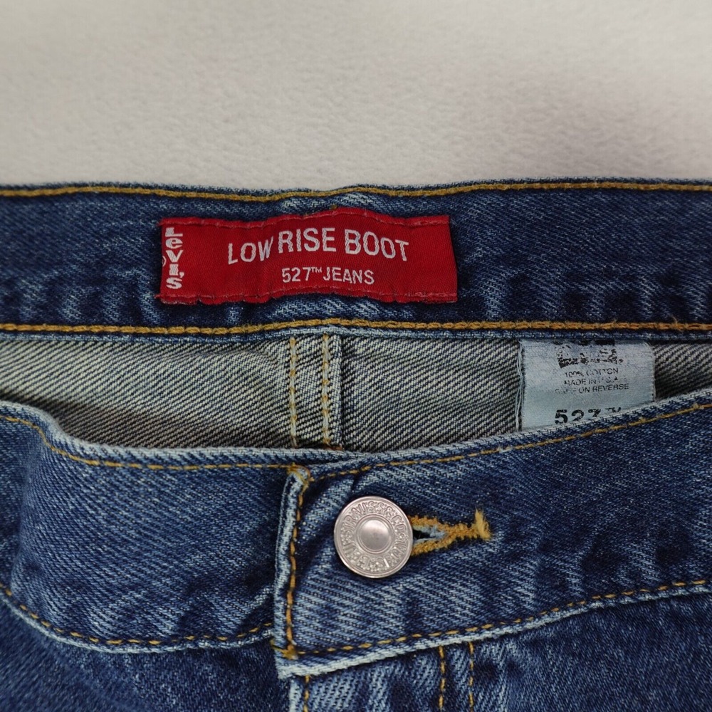 Vintage Y2K Levi's 527 42x32 Act 40x32 Jeans Baggy Wide Leg Skater Grunge Denim‎ - Picture 6 of 16